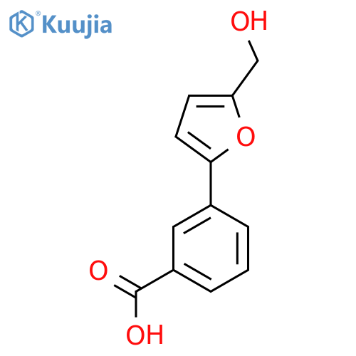 3-(5-Hydroxymethyl-furan-2-yl)-benzoic acid structure