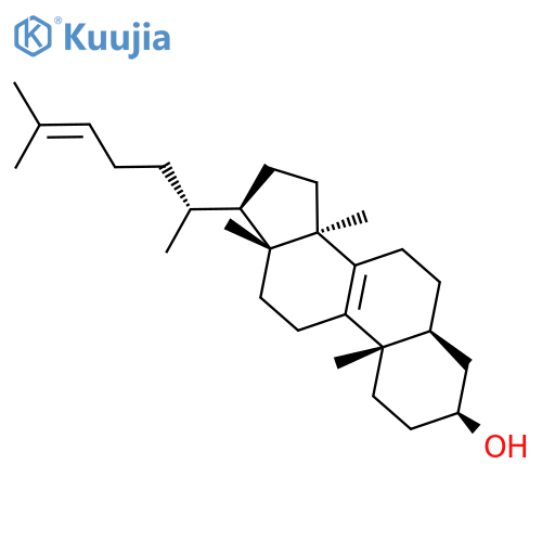 Cholesta-8,24-dien-3-ol, 14-methyl-, (3b,5a)- structure