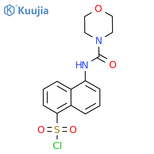 5-[(Morpholine-4-carbonyl)-amino]-naphthalene-1-sulfonyl chloride structure