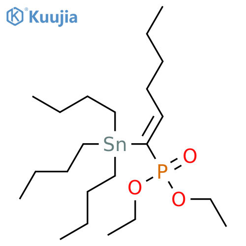 PHOSPHONIC ACID, [(1Z)-1-(TRIBUTYLSTANNYL)-1-HEXENYL]-, DIETHYL ESTER structure