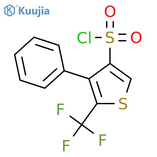 4-Phenyl-5-(trifluoromethyl)thiophene-3-sulfonyl chloride structure