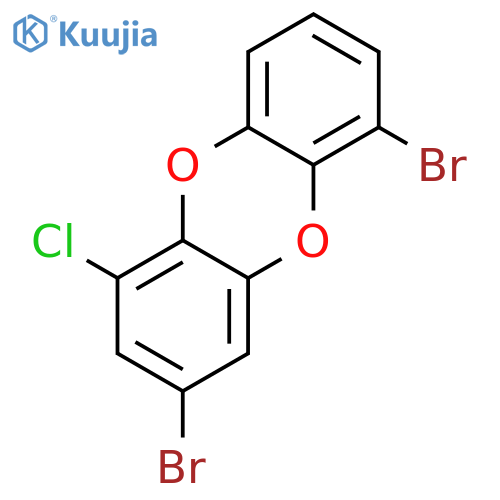 Dibenzo[b,e][1,4]dioxin, 3,6-dibromo-1-chloro- structure