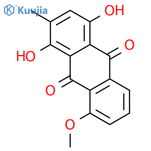 9,10-ANTHRACENEDIONE, 1,4-DIHYDROXY-8-METHOXY-2-METHYL- structure