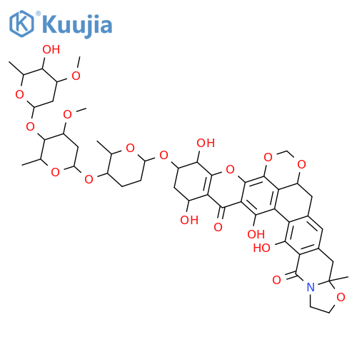 Kigamicinone; 11-O-[2,6-Dideoxy-3-O-methyl-β-D-arabino-hexopyranosyl-(1→4)-2,6-dideoxy-3-O-methyl-β-D-arabino-hexopyranosyl-(1→4)-2,3,6-trideoxy-β-D-erythro-hexopyranoside] structure