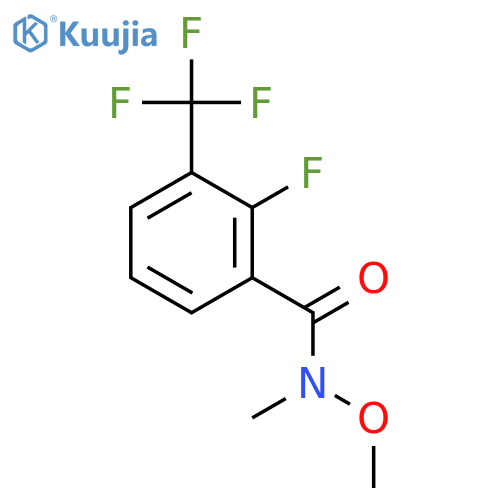 Benzamide, 2-fluoro-N-methoxy-N-methyl-3-(trifluoromethyl)- structure