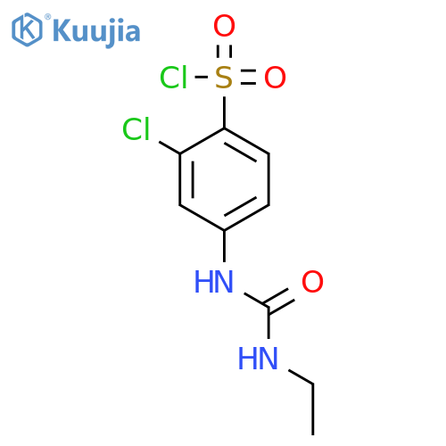 2-Chloro-4-(3-ethylureido)benzenesulfonyl chloride structure