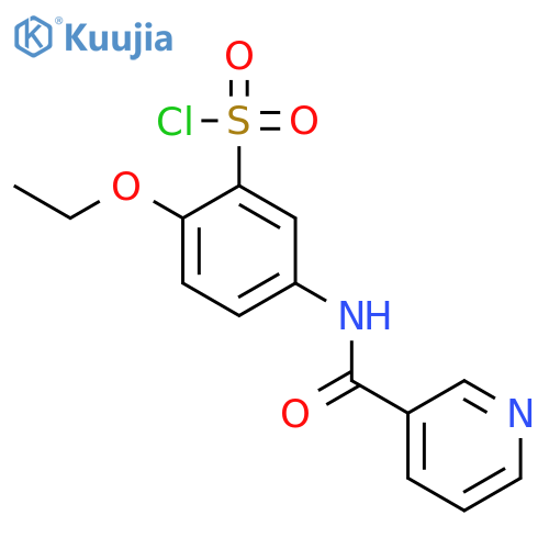 2-ETHOXY-5-[(PYRIDINE-3-CARBONYL)-AMINO]-BENZENESULFONYL CHLORIDE structure