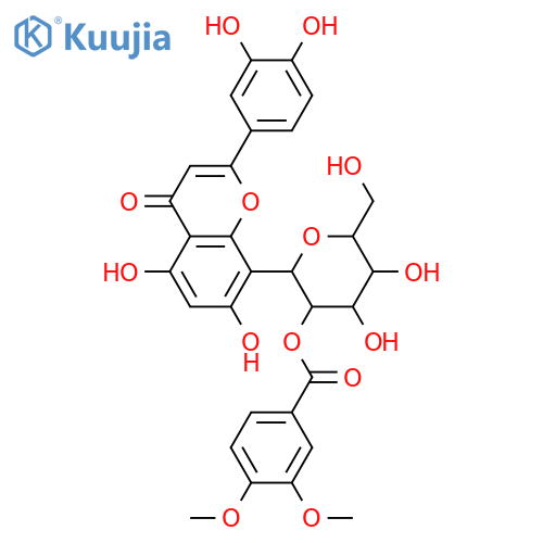 8-C-β-D-Glucopyranosyl-3',4',5,7-tetrahydroxyflavone; 2''-O-(3,4-Dimethoxybenzoyl) structure