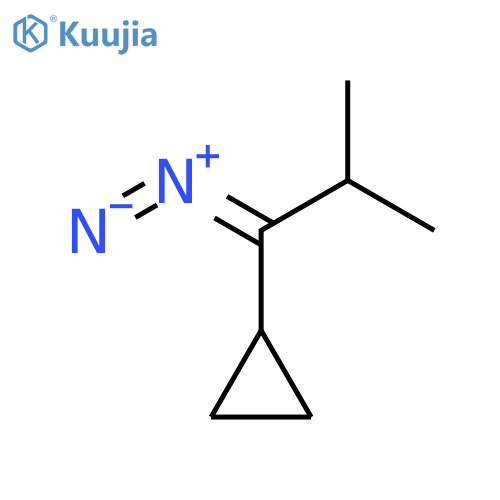Cyclopropane, (1-diazo-2-methylpropyl)- structure