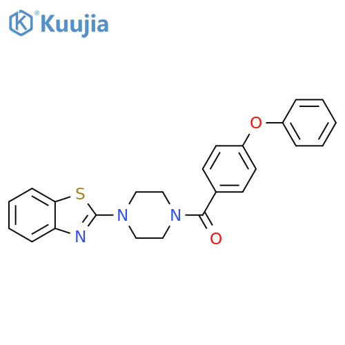 2-4-(4-phenoxybenzoyl)piperazin-1-yl-1,3-benzothiazole structure