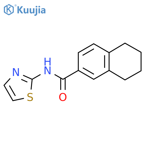 N-(1,3-thiazol-2-yl)-5,6,7,8-tetrahydronaphthalene-2-carboxamide structure