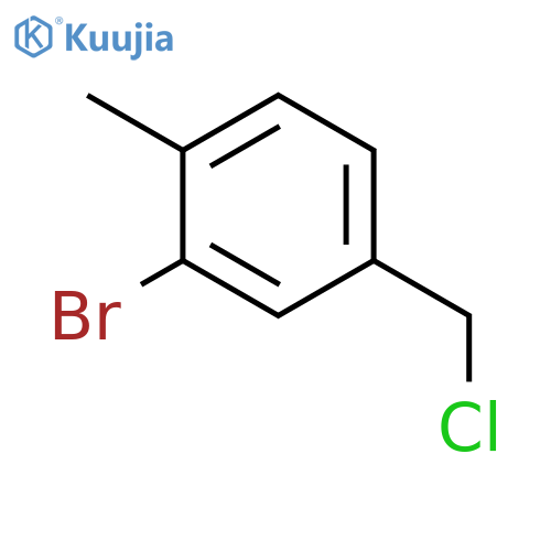 2-bromo-4-(chloromethyl)-1-methylbenzene structure