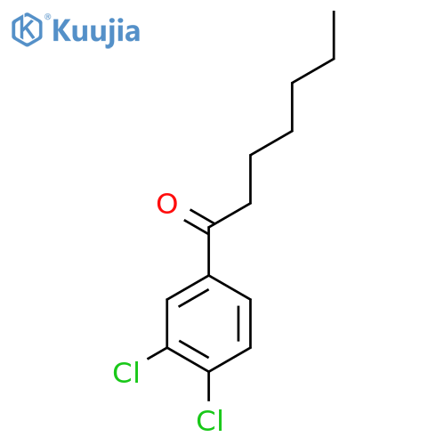1-(3,4-Dichlorophenyl)heptan-1-one structure
