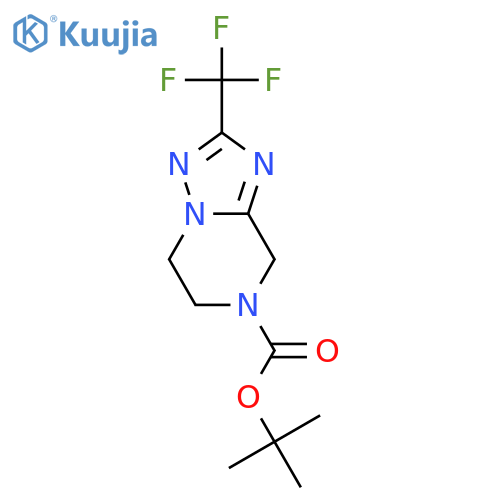 tert-Butyl 2-(trifluoromethyl)-5,6-dihydro-[1,2,4]triazolo[1,5-a]pyrazine-7(8H)-carboxylate structure