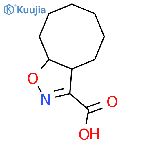 3A,4,5,6,7,8,9,9a-Octahydrocycloocta[d]isoxazole-3-carboxylic acid structure