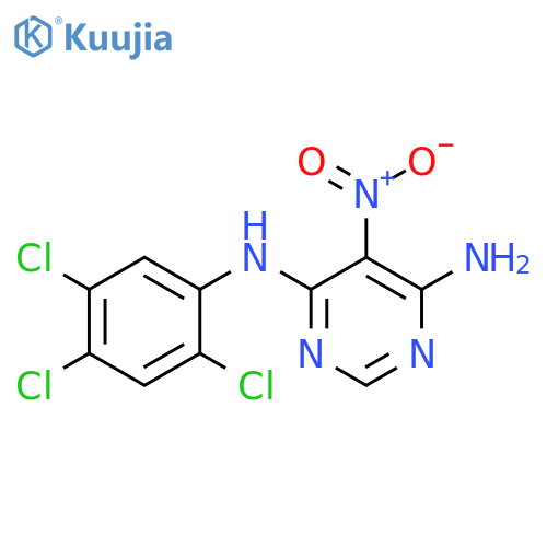 5-nitro-N4-(2,4,5-trichlorophenyl)pyrimidine-4,6-diamine structure