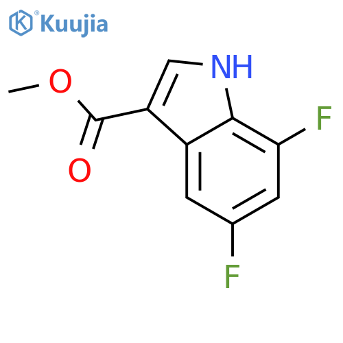 5,7-Difluoro-2-indolecarboxylic Acid methyl ester structure