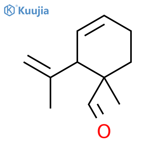 1-methyl-2-(1-methylvinyl)cyclohex-3-ene-1-carbaldehyde structure