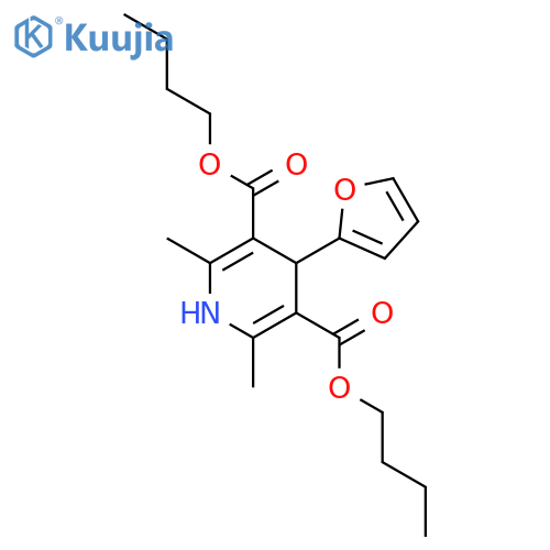 Dibutyl 4-(furan-2-yl)-2,6-dimethyl-1,4-dihydropyridine-3,5-dicarboxylate structure