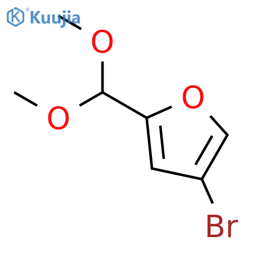 4-bromo-2-(dimethoxymethyl)furan structure