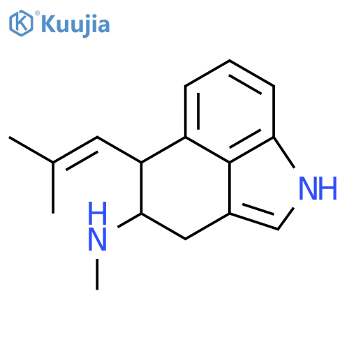 (4R,5R)-N-methyl-5-(2-methylprop-1-en-1-yl)-1,3,4,5-tetrahydrobenzo[cd]indol-4-amine structure