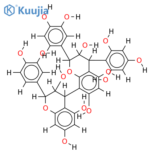epicatechin-(4beta-8)-epicatechin-(4beta-2)-phloroglucinol structure
