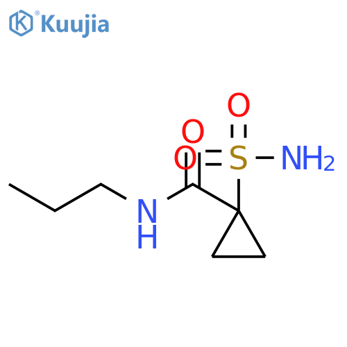 Cyclopropanecarboxamide, 1-(aminosulfonyl)-N-propyl- structure