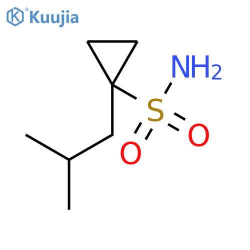 1-(2-Methylpropyl)cyclopropane-1-sulfonamide structure