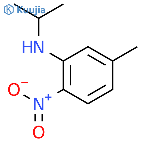 5-methyl-2-nitro-N-(propan-2-yl)aniline structure