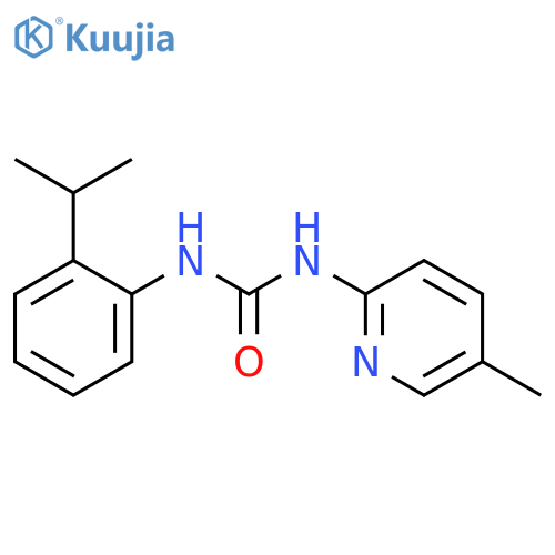 Urea, N-[2-(1-methylethyl)phenyl]-N'-(5-methyl-2-pyridinyl)- structure