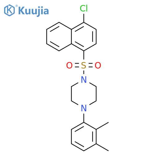 1-(4-chloronaphthalen-1-yl)sulfonyl-4-(2,3-dimethylphenyl)piperazine structure