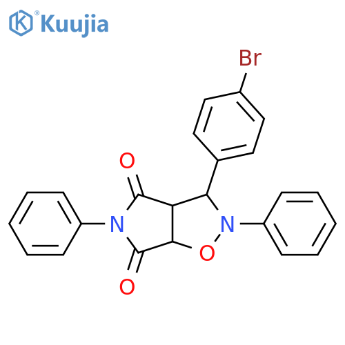 3-(4-bromophenyl)-2,5-diphenyl-hexahydro-2H-pyrrolo3,4-d1,2oxazole-4,6-dione structure
