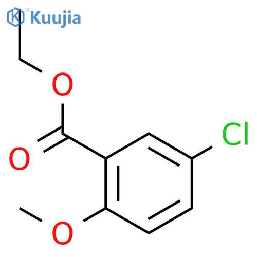 Benzoic acid, 5-chloro-2-methoxy-, ethyl ester structure