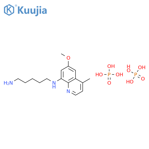 1,5-PENTANEDIAMINE, N-(6-METHOXY-4-METHYL-8-QUINOLINYL)-, PHOSPHATE(1:2) structure
