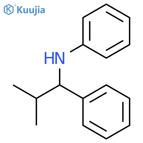 N-(2-Methyl-1-phenylpropyl)aniline structure