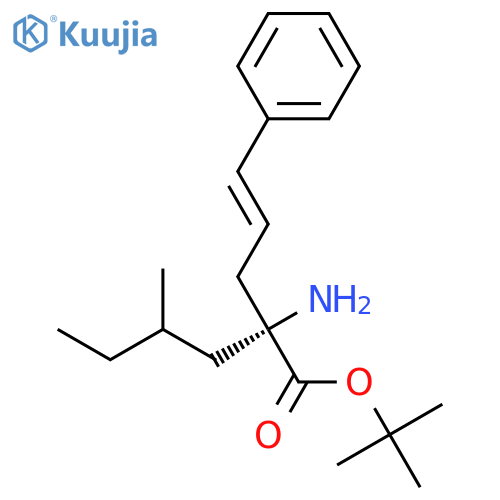 Norleucine, 4-methyl-2-(3-phenyl-2-propenyl)-, 1,1-dimethylethyl ester structure