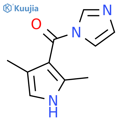 3-(1H-Imidazol-1-ylcarbonyl)-2,4-dimethyl-1H-pyrrole structure
