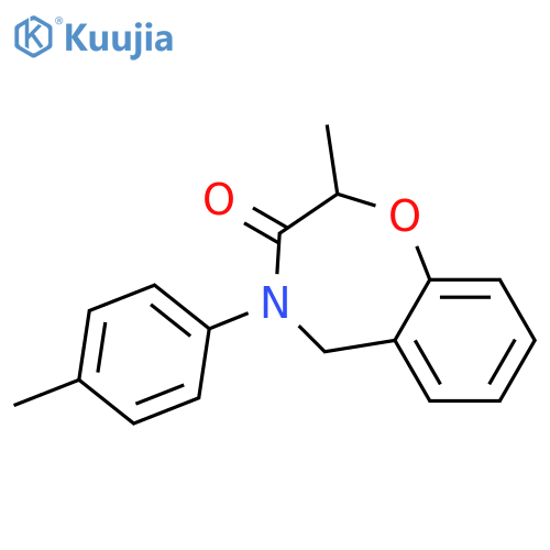 2-methyl-4-(4-methylphenyl)-2,3,4,5-tetrahydro-1,4-benzoxazepin-3-one structure
