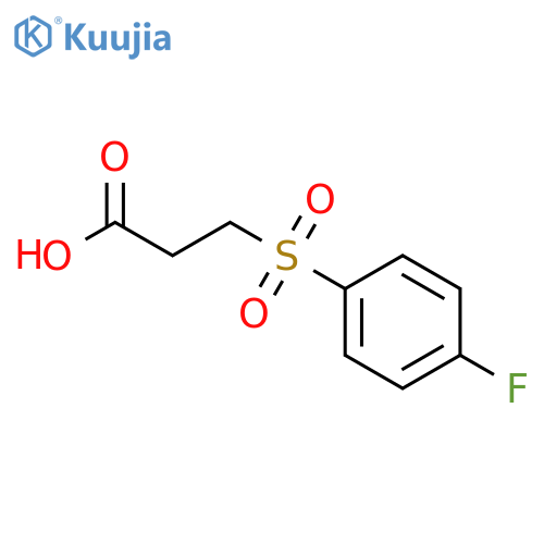 3-(4-fluorobenzenesulfonyl)propanoic acid structure