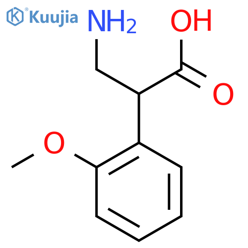 3-amino-2-(2-methoxyphenyl)propanoic acid structure