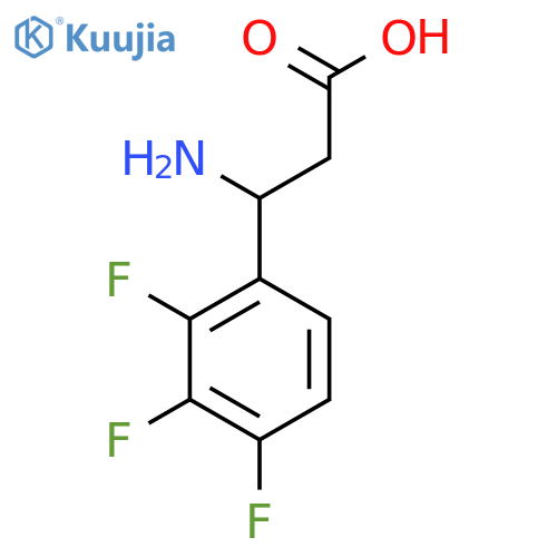 3-amino-3-(2,3,4-trifluorophenyl)propanoic acid structure