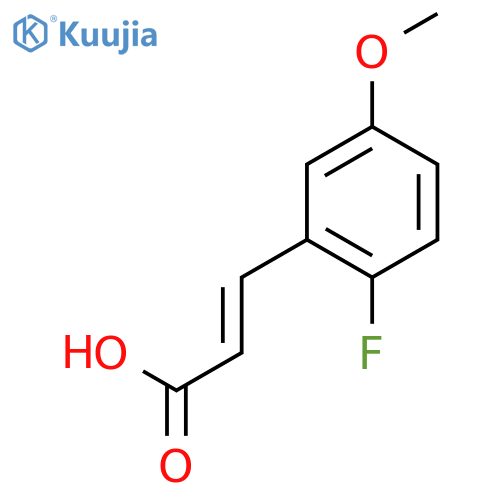 2-Propenoic acid,3-(2-fluoro-5-methoxyphenyl)- structure