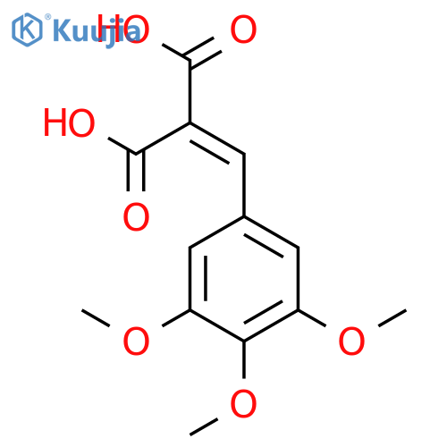 2-(3,4,5-trimethoxyphenyl)methylidenepropanedioic acid structure