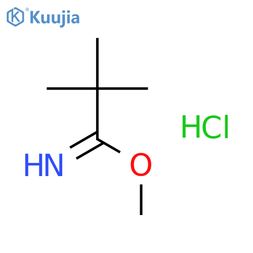 methyl 2,2-dimethylpropanecarboximidate hydrochloride structure