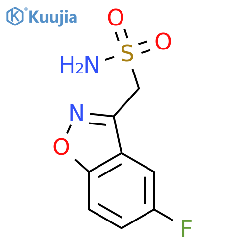 (5-fluoro-1,2-benzoxazol-3-yl)methanesulfonamide structure