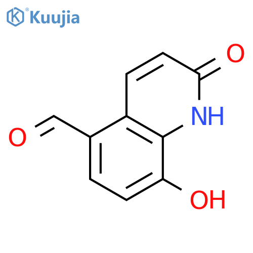 5-Formyl-8-hydroxycarbostyril structure