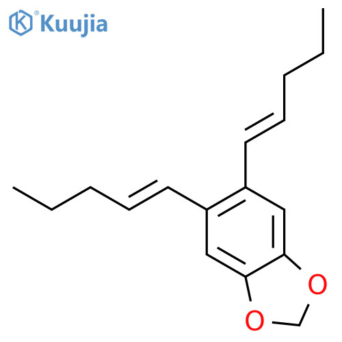 1,3-BENZODIOXOLE, 5,6-DI-1-PENTENYL- structure