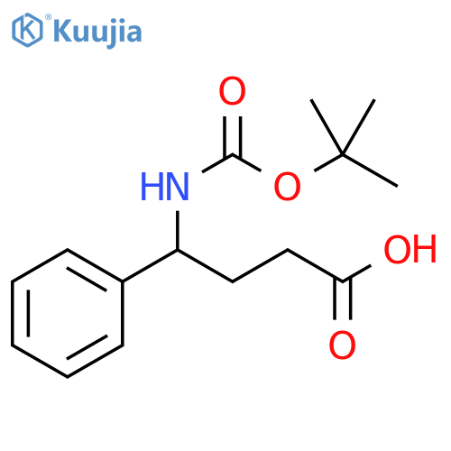 4-{(tert-Butoxy)carbonylamino}-4-phenylbutanoic Acid structure