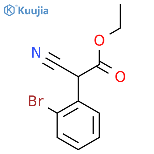 Ethyl 2-(2-bromophenyl)-2-cyanoacetate structure