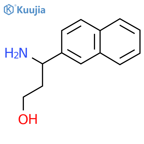 3-amino-3-(naphthalen-2-yl)propan-1-ol structure